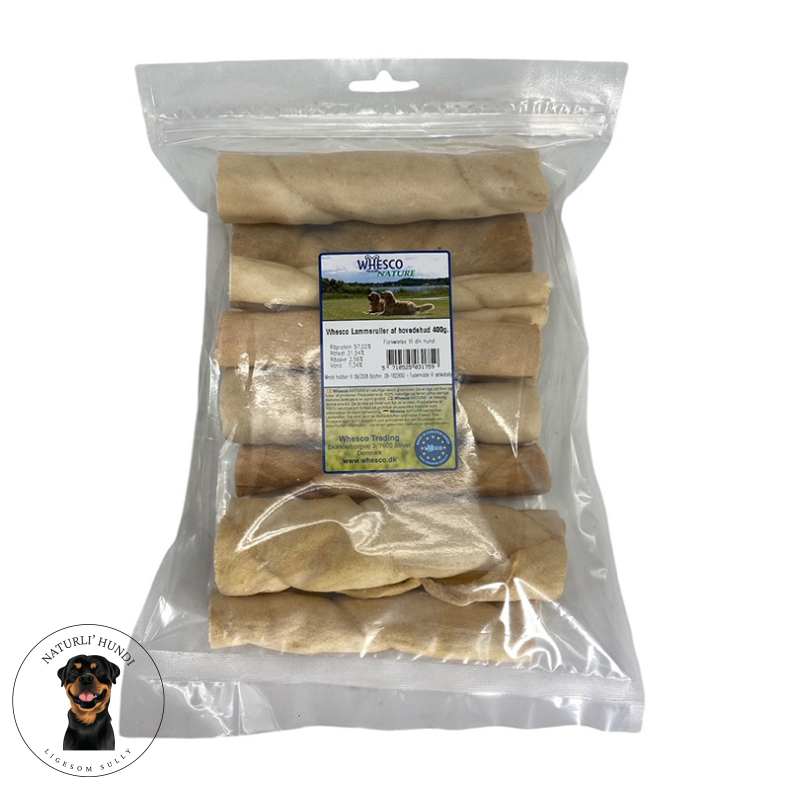 Whesco Lammeruller af hovedhud 400 gr.