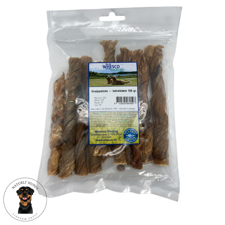 Whesco Hvalpesticks kalvebl�re 150g