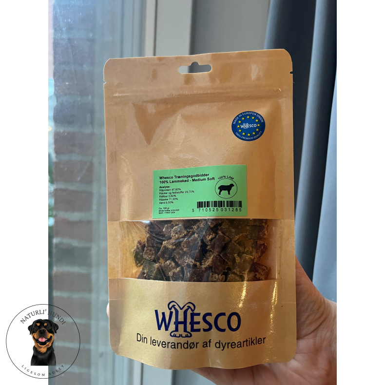 Whesco tr�ningsgodbidder - 100% Lam 100 gram
