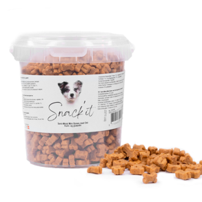 Snack'it Semi-Moist Mini Bones m. Ost 500g