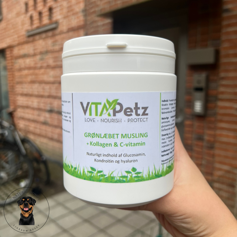Vita Petz Grnlbet musling + Kollagen &amp; Vitamin-C 450g