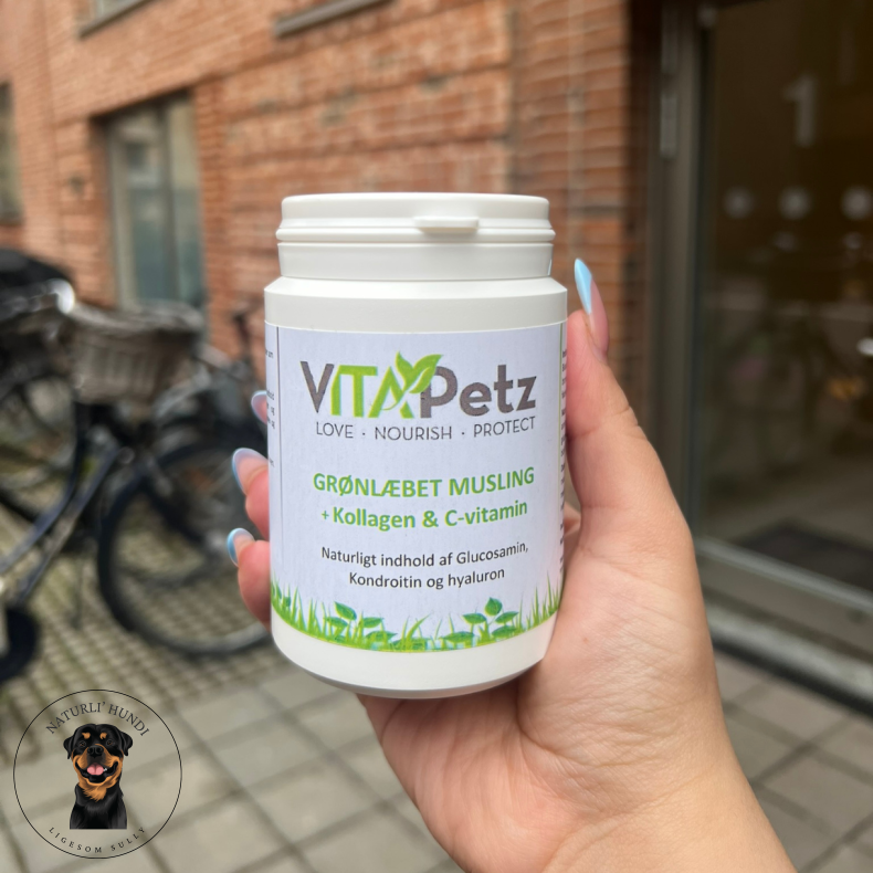 Vita Petz Gr�nl�bet musling + Kollagen &amp; Vitamin-C 150g