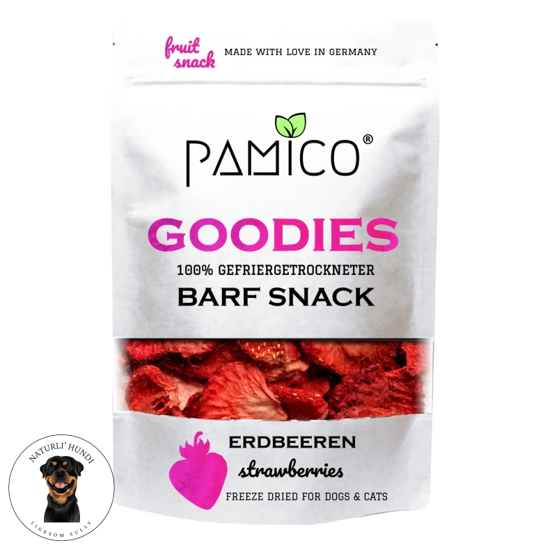 Pamico Fryset�rrede Jordb�r - BARF snacks