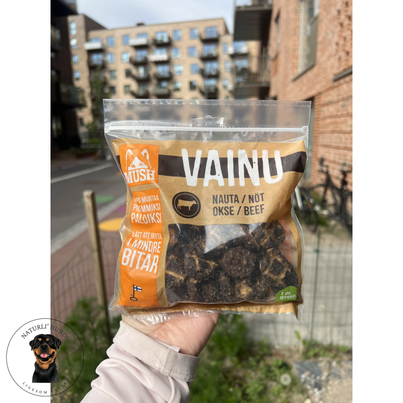MUSH VAINU Trningsgodbidder Okse - 150g