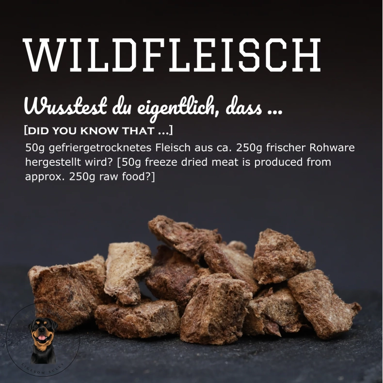 Pamico Fryset�rrede vildtgodbidder - Naturlig snack rig p� jern og B-vitamin