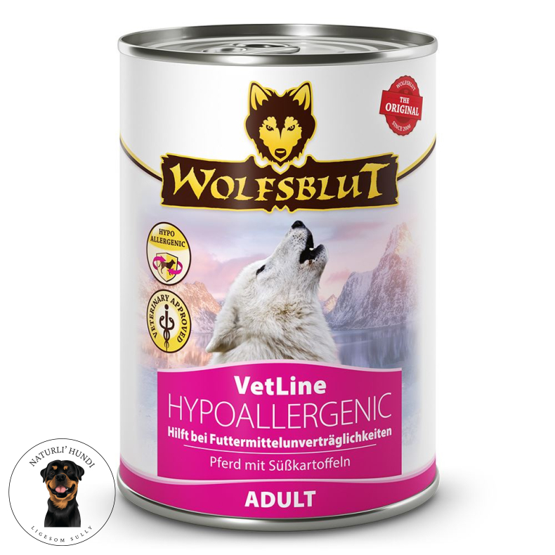 Wolfsblut Vetline,Hypoallergenic wet food 395 gr